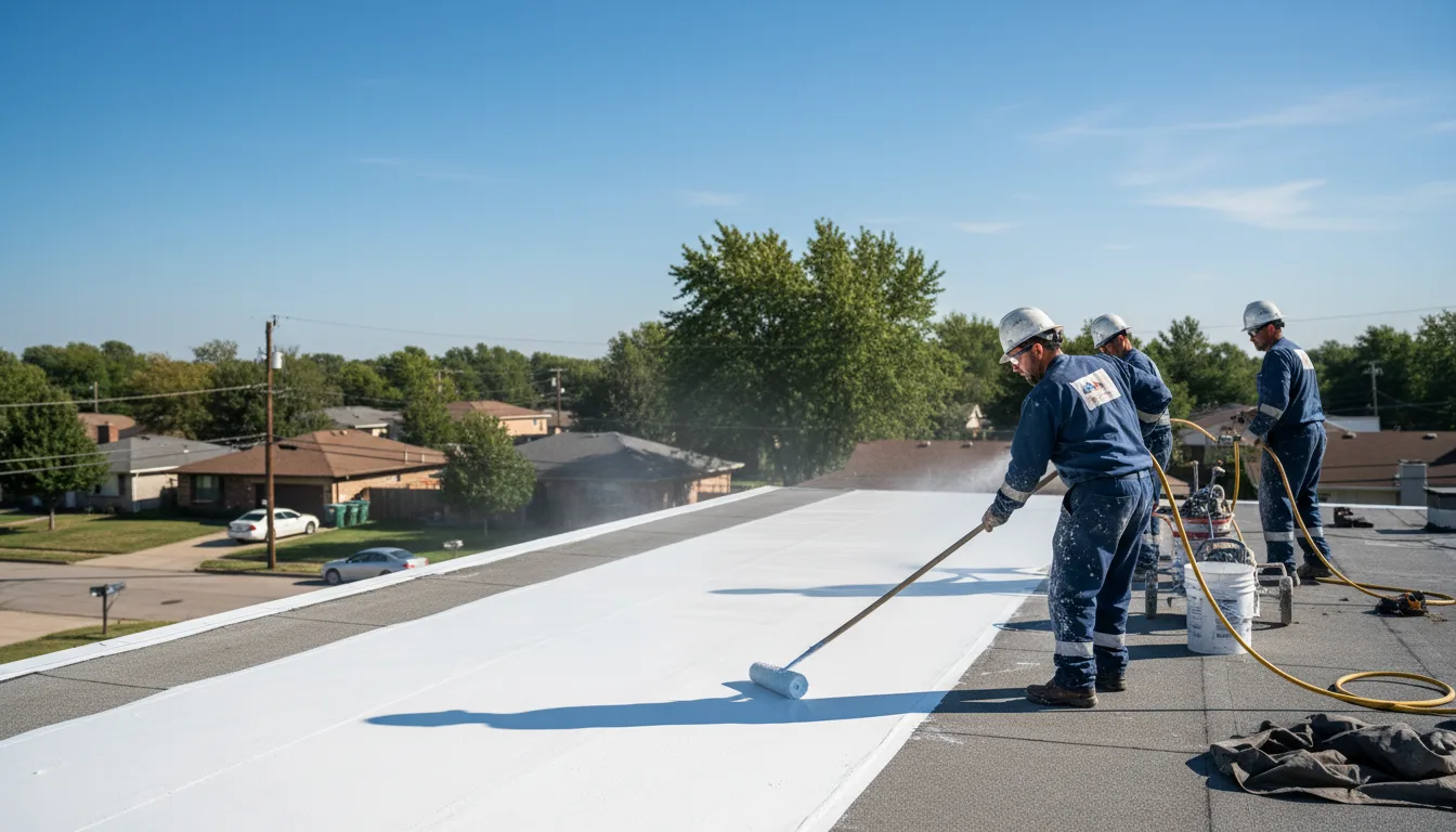 Commercial roof coating in Sutherland, VA near me